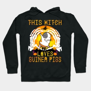 This Witch Loves Guinea Pigs Halloween (109) Hoodie